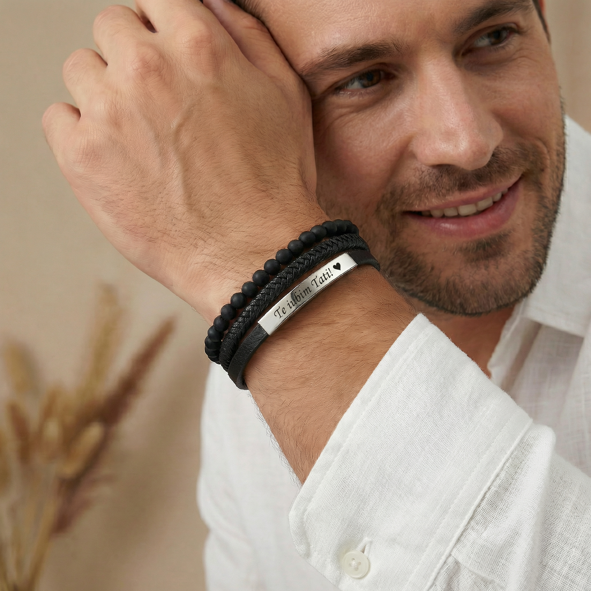 Bar with beads bracelet