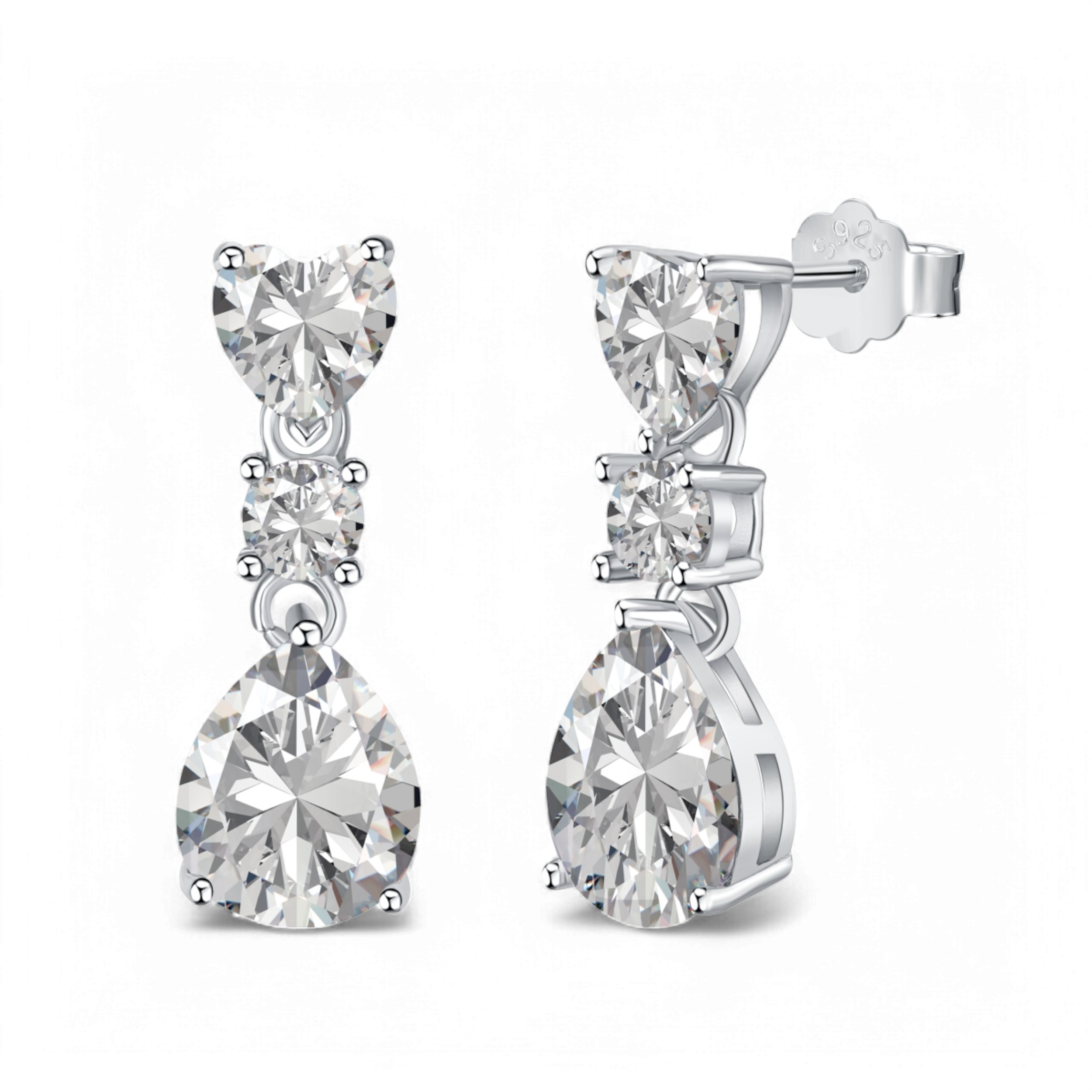 Cercei - Triple diamant - CZ